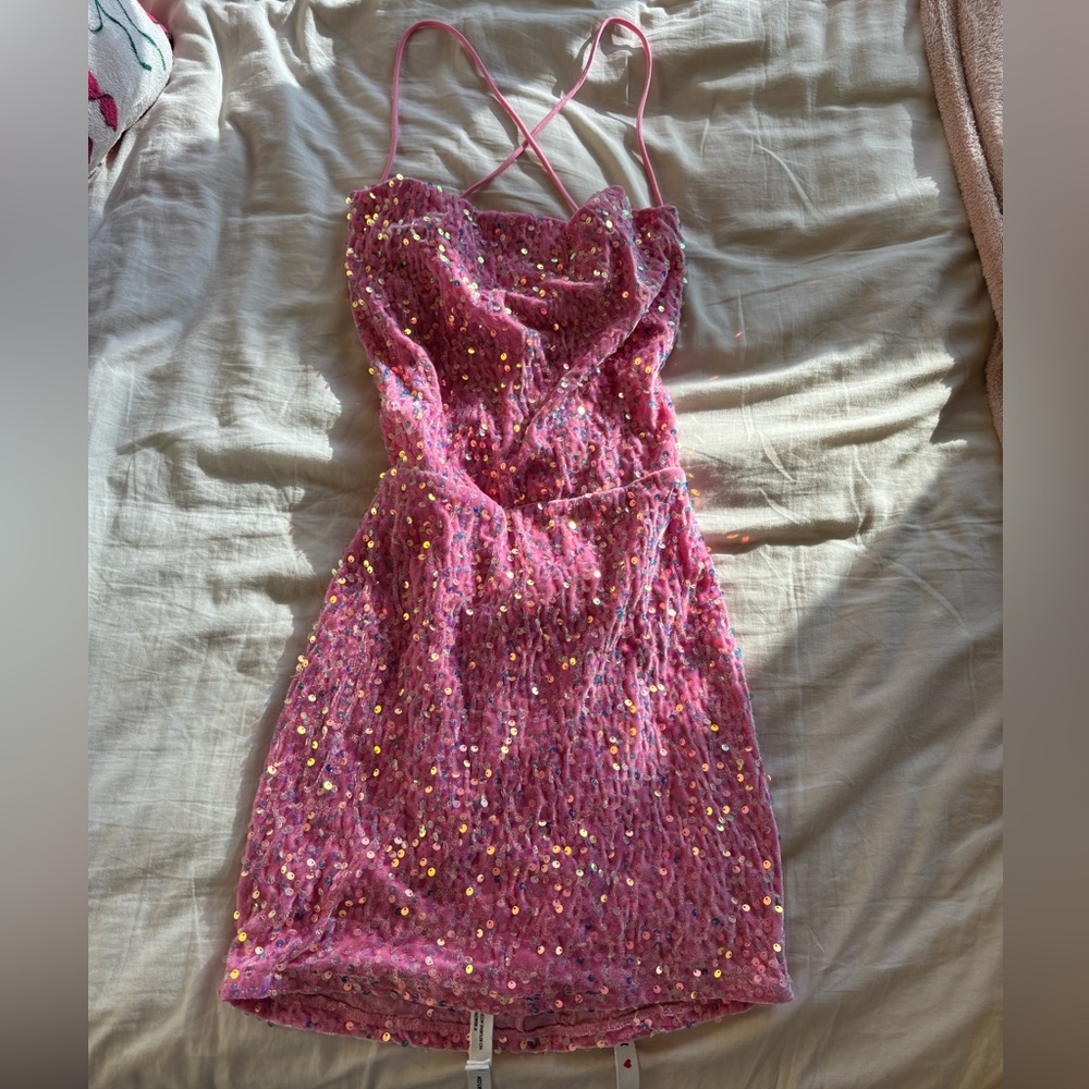 homecoming pink dress